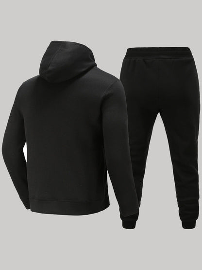 Women's Hoodie and Sweatpants Set with Creative Christmas Motif