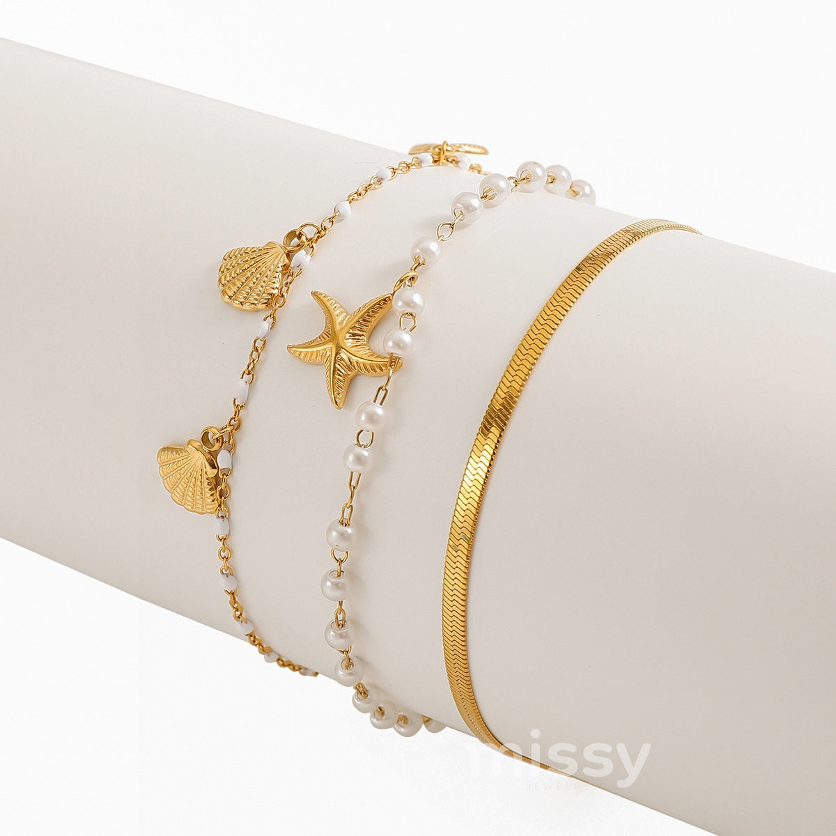 Coastal Charm 3-piece Bracelet Set