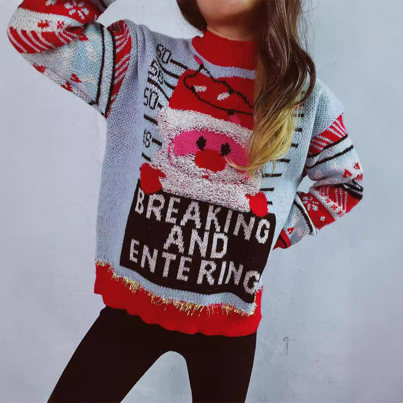Women's Christmas Sweater with Festive Motif and High-Quality Materials R&B