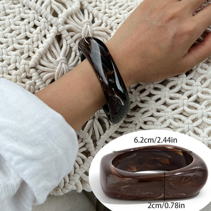 Aloni Marbled Acrylic Bracelet