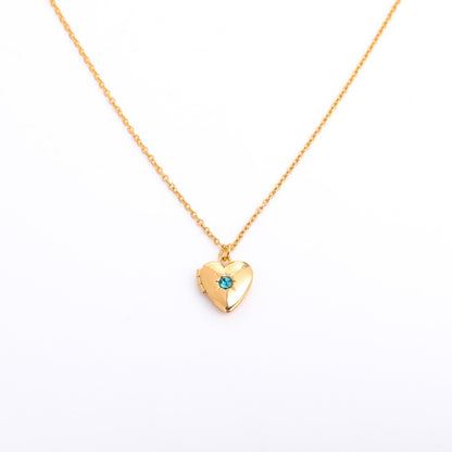 Anayah Birthstone Heart Locket