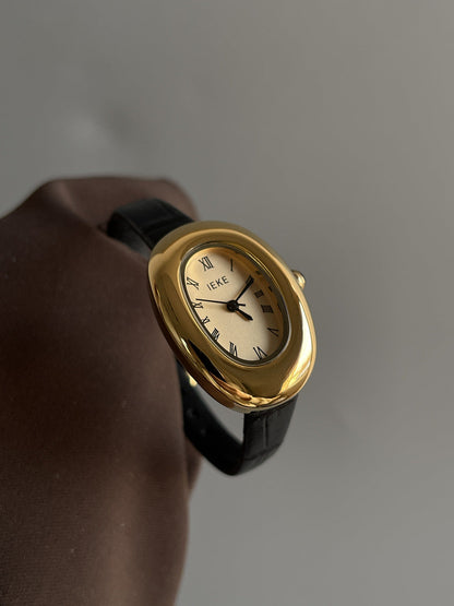 Anorah Diamond Oval Bracelet Watch