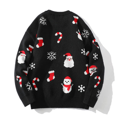 Women's Festive Christmas Sweater with Textured Pattern