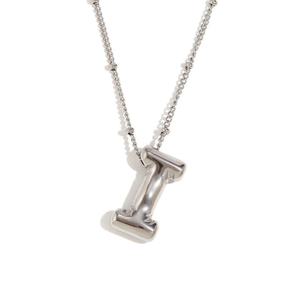 Aiyanah Glossy Bubble Letter Necklace