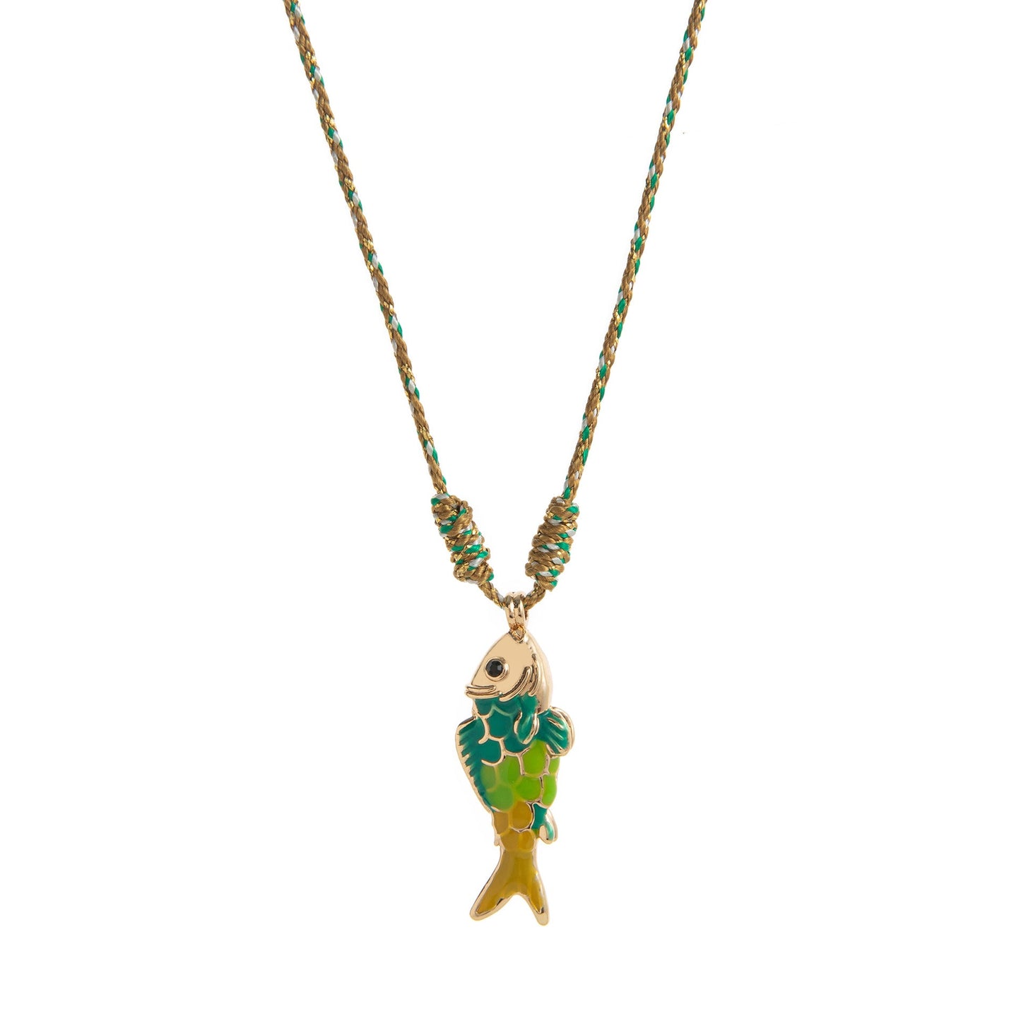 Donna Colorful Fish Pendant Necklace