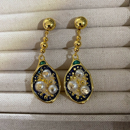 Dream Blue Chinoiserie Earrings