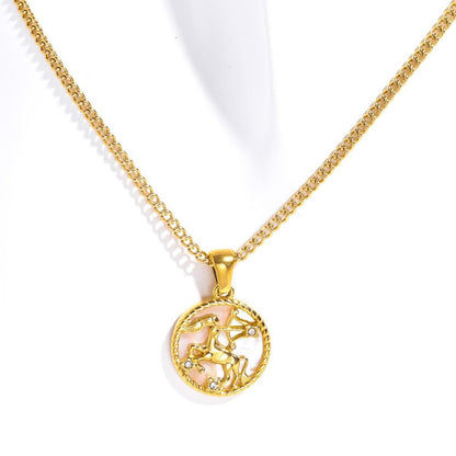 Tamera Zodiac Coin Necklace