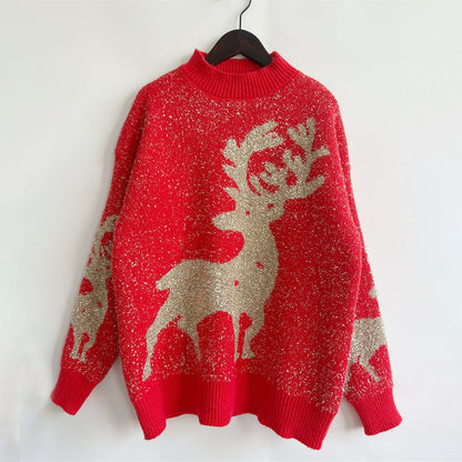 Classic Christmas Knit Sweater for Women