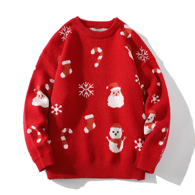 Women's Festive Christmas Sweater with Textured Pattern