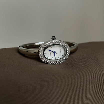 Oval Gold Bracelet Watch