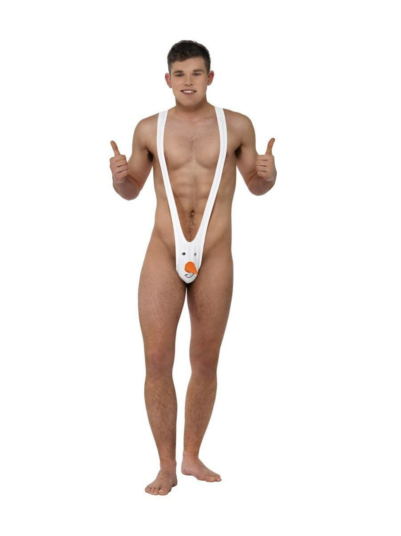 Men's Fancy Reindeer Velvet Thong with Elastic Waistband