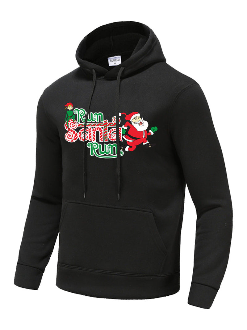 Women's Hoodie with Festive Santa Motif