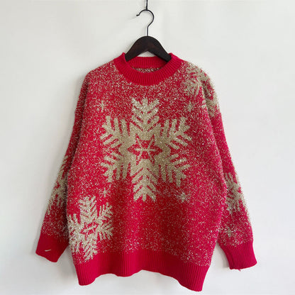 Classic Christmas Knit Sweater for Women