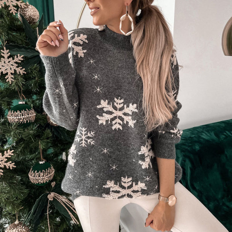 Cute Christmas Knit Sweater with Pattern