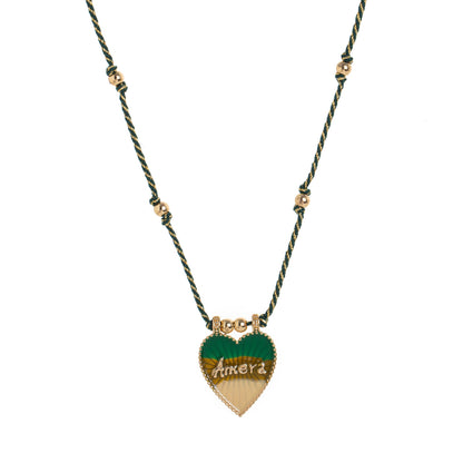 Color Cord Pendant Necklace