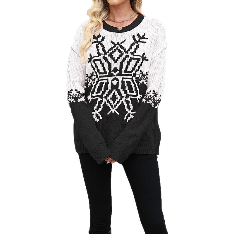 Women's Oversized Christmas Knit Sweater