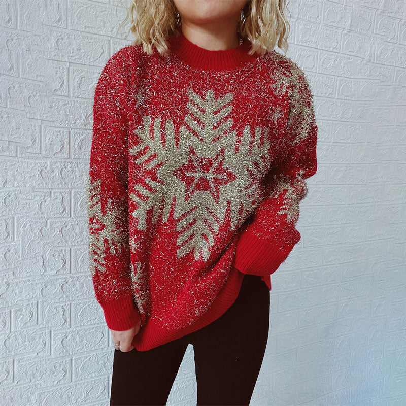 Classic Christmas Knit Sweater for Women