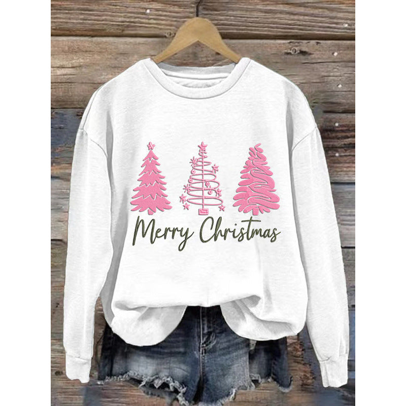 Women's Cozy Christmas Sweatshirt with Festive Print