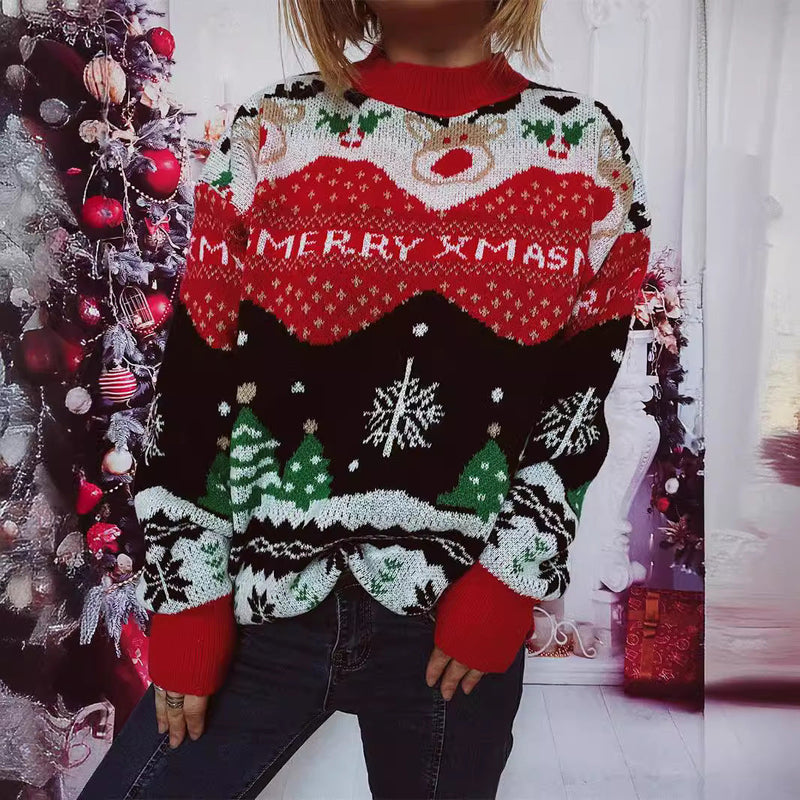 Women's Christmas Sweater with Festive Design and Cozy Cut R&B