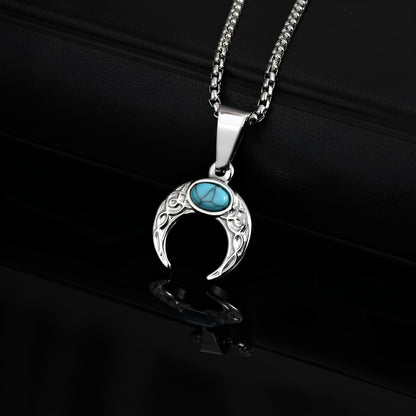 Sacred Turquoise Lunar Necklace