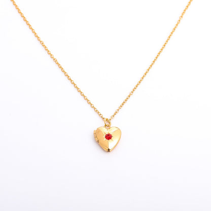 Anayah Birthstone Heart Locket