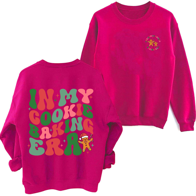 Women's Casual Sweater with Christmas Motif