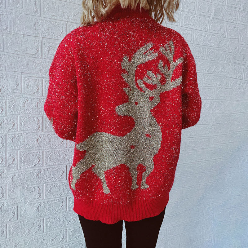 Classic Christmas Knit Sweater for Women
