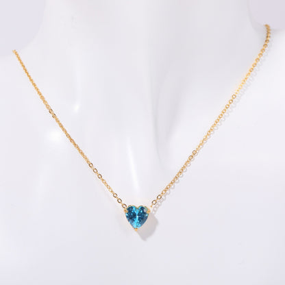 Maryella Birthstone Love Necklace