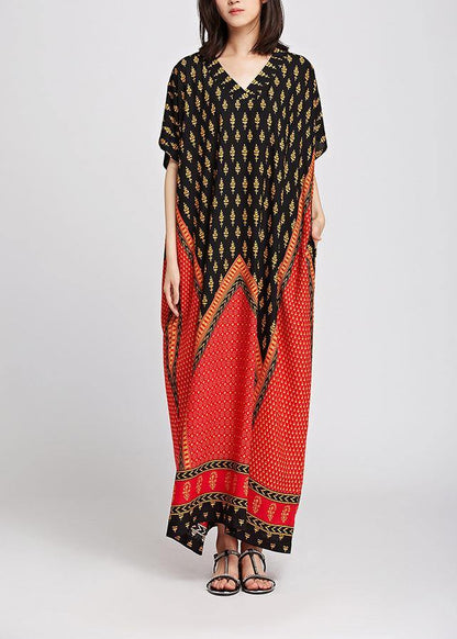Luxy Print Maxi Dress Summer Caftan