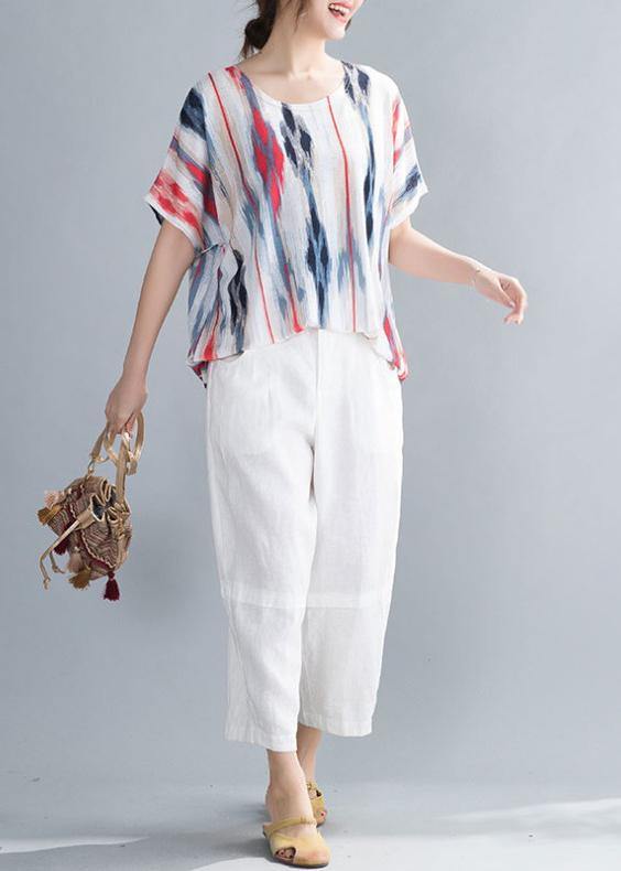 Organic O Neck Shirts Inspiration Striped Top
