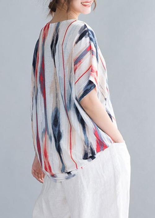 Organic O Neck Shirts Inspiration Striped Top