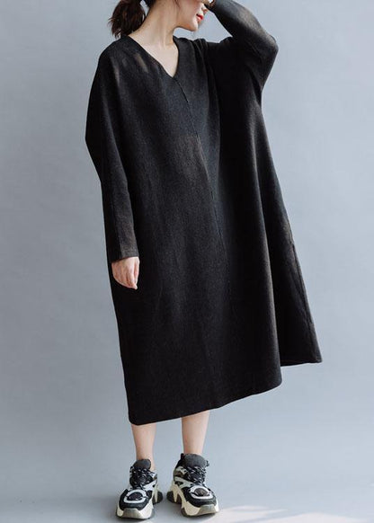 Organic V Neck Cotton Dresses Ideas Black Dresses Fall