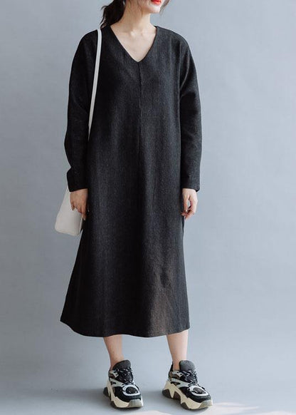 Organic V Neck Cotton Dresses Ideas Black Dresses Fall