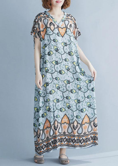 Organic V Neck Cotton Summer Dresses Work Outfits Dresses