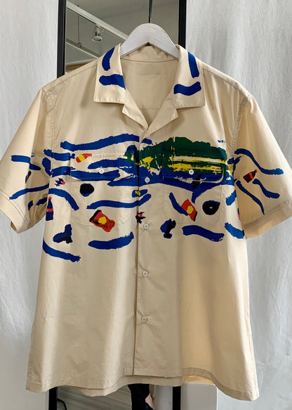 Original Design Graffiti Loose Shirts Short Sleeve