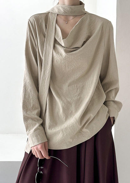 Original Design Khaki Ribbon Solid Top Spring