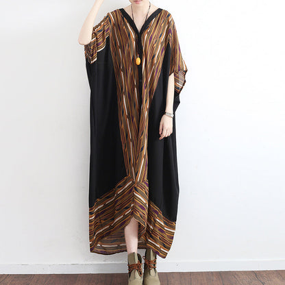 Oversized Yellow Chiffon Caftans Beach Dresses Long Causal Dresses Gown Flowy