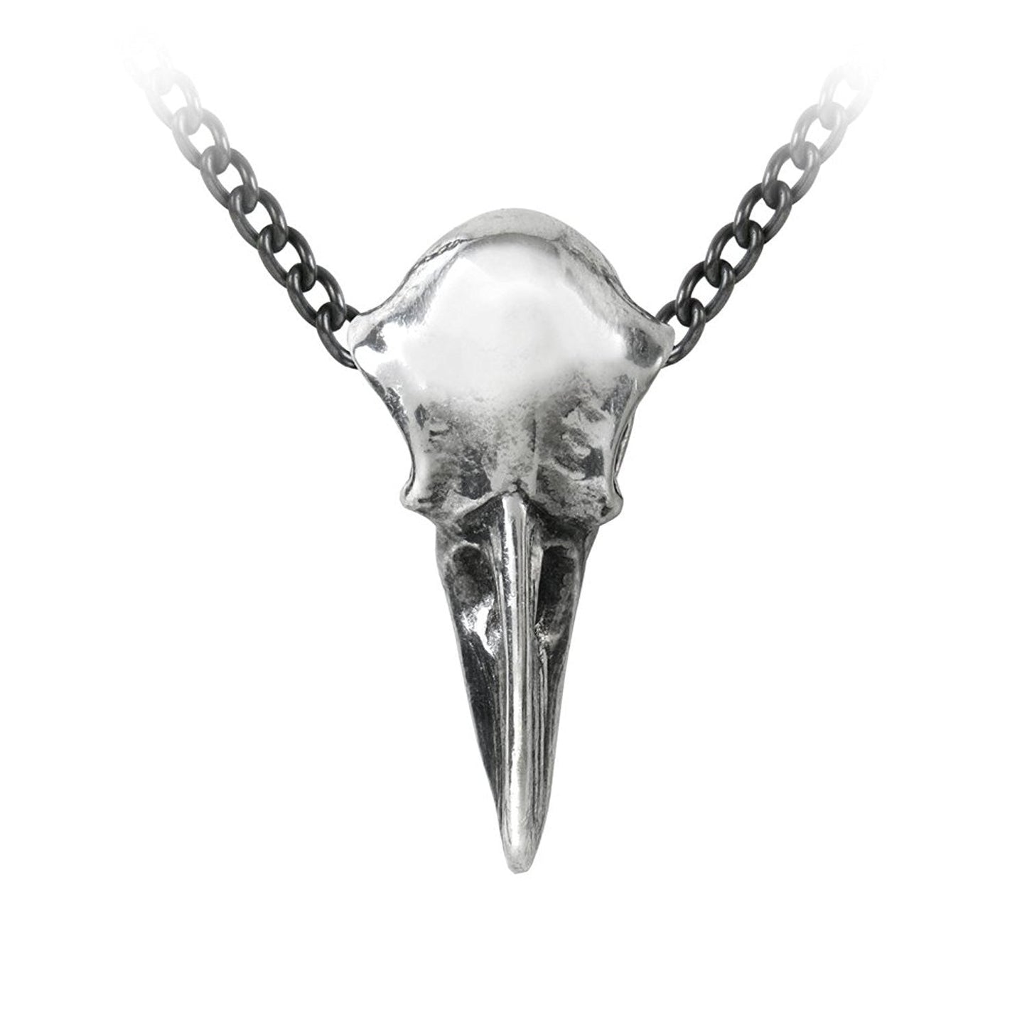 Rabenschadel Klein Pendant Raven Skull Necklace by Alchemy Gothic