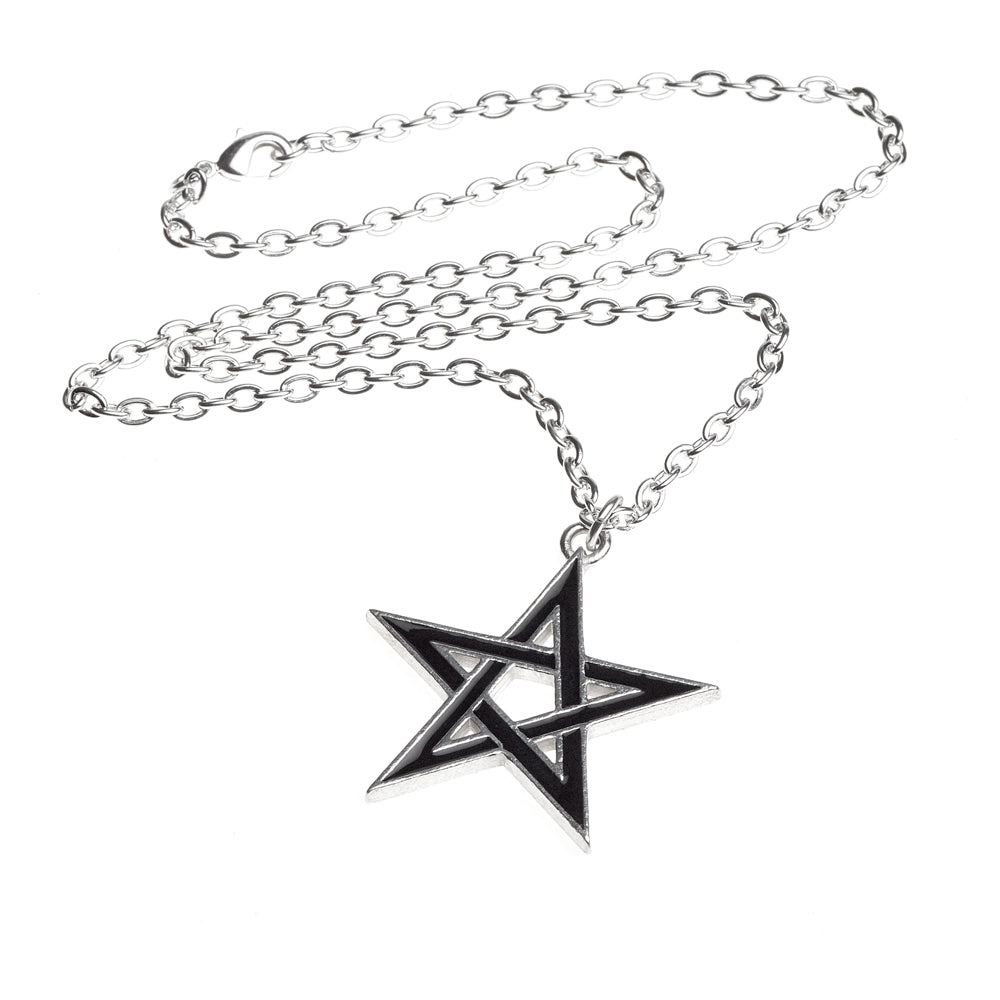 Black Star Pendant Pentagram Alchemy Gothic Necklace