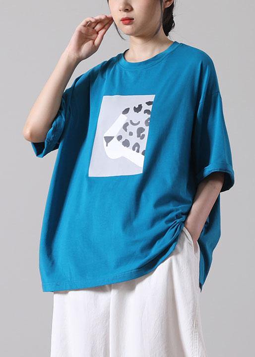 Chocolate Print Cotton Short Sleeve Summer Shirt Tops