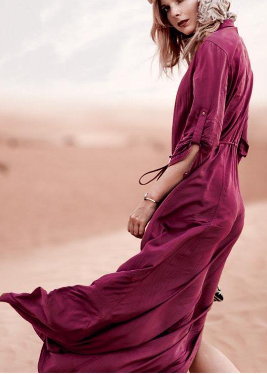Mulberry Button Beach Gown Maxi Dresses