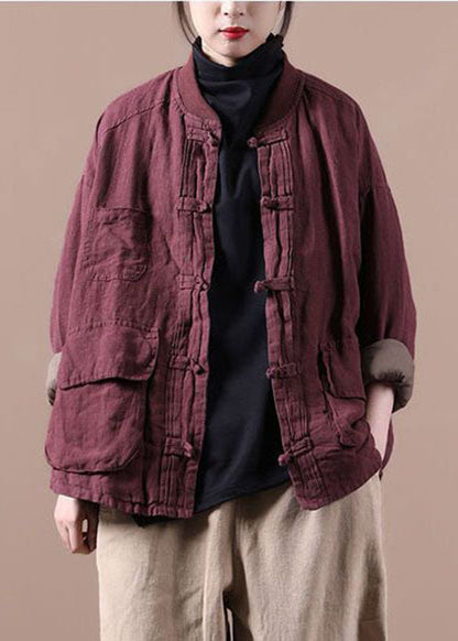 Mulberry Oversized Linen Coat Outwear Winter Parkas