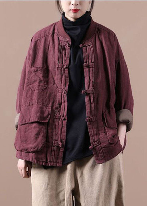 Mulberry Oversized Linen Coat Outwear Winter Parkas