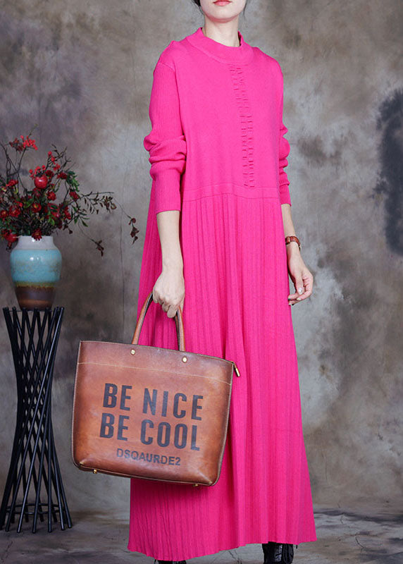 Rose Slim Fit Knit Long Sweater Winter
