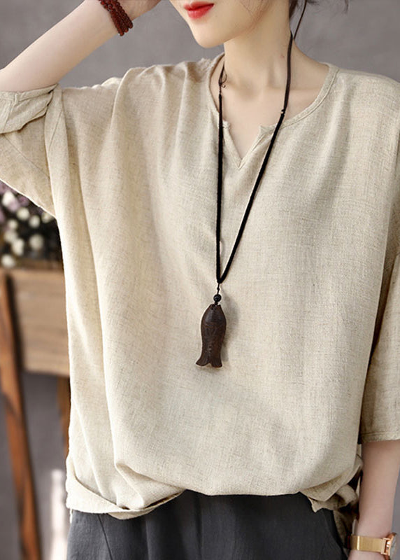 V Neck Patchwork Top Long Sleeve