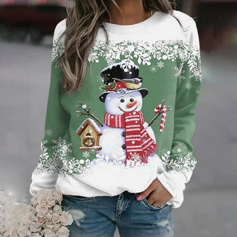 Women's Snowman Christmas Sweater