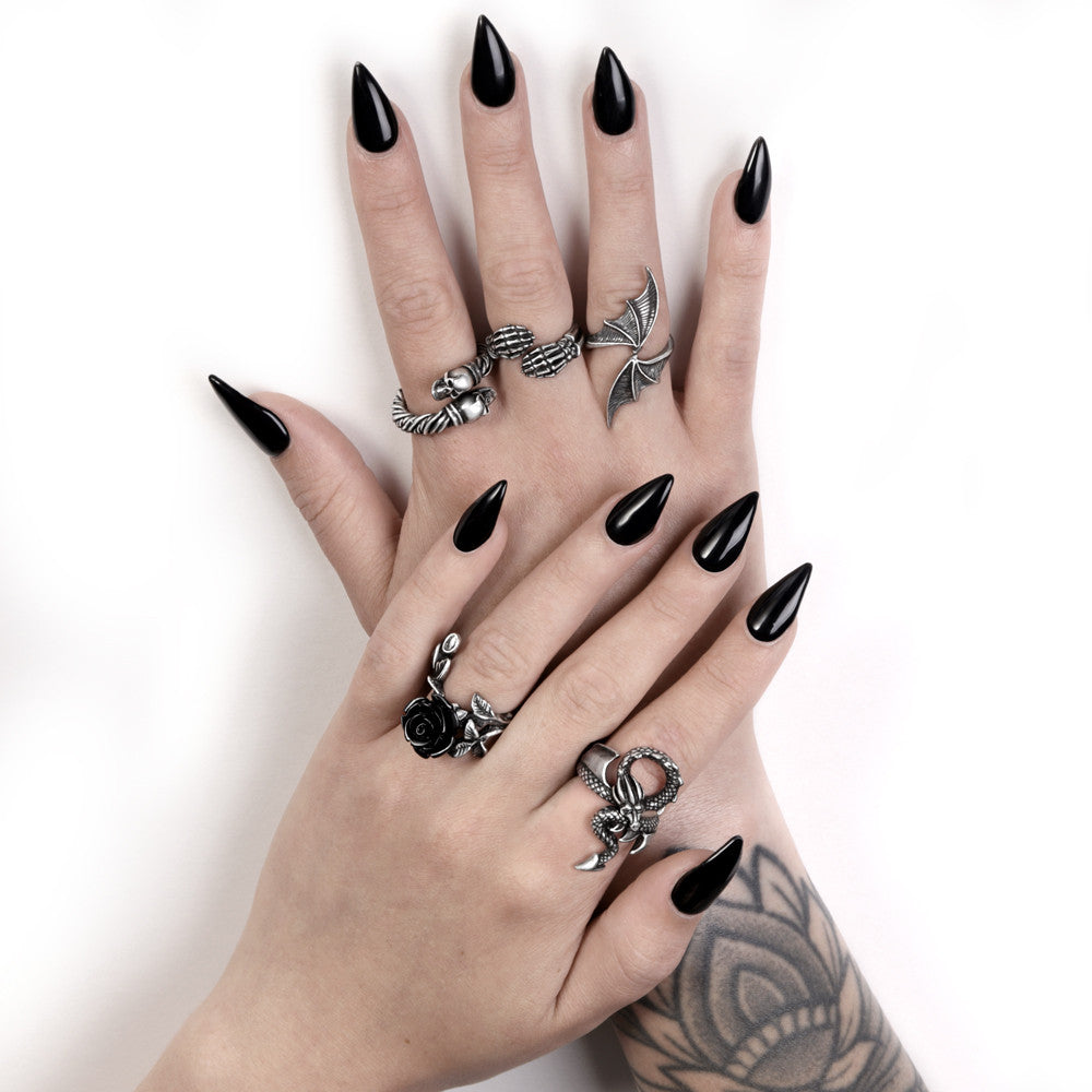 A Night With Goethe Bat Wings Ring by Alchemy Gothic