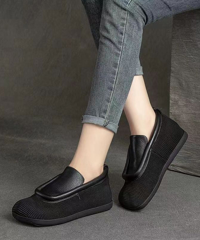 Retro Versatile and Comfortable Cowhide Flat Shoes