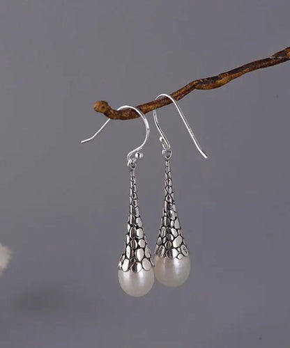 Sterling Silver Pearl Drop Earrings