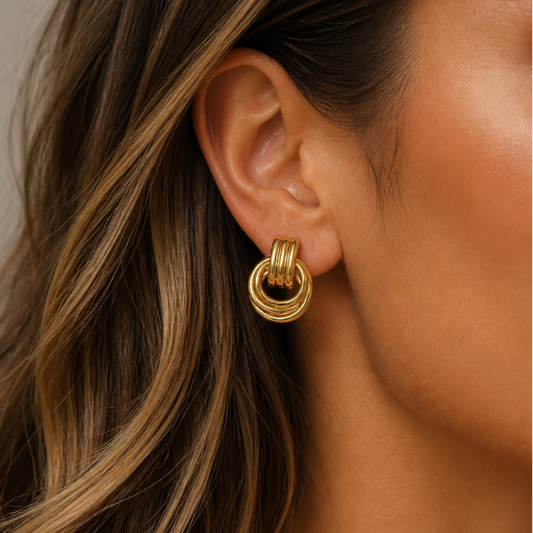 "adelle" Revolve Geometric 18k Earrings